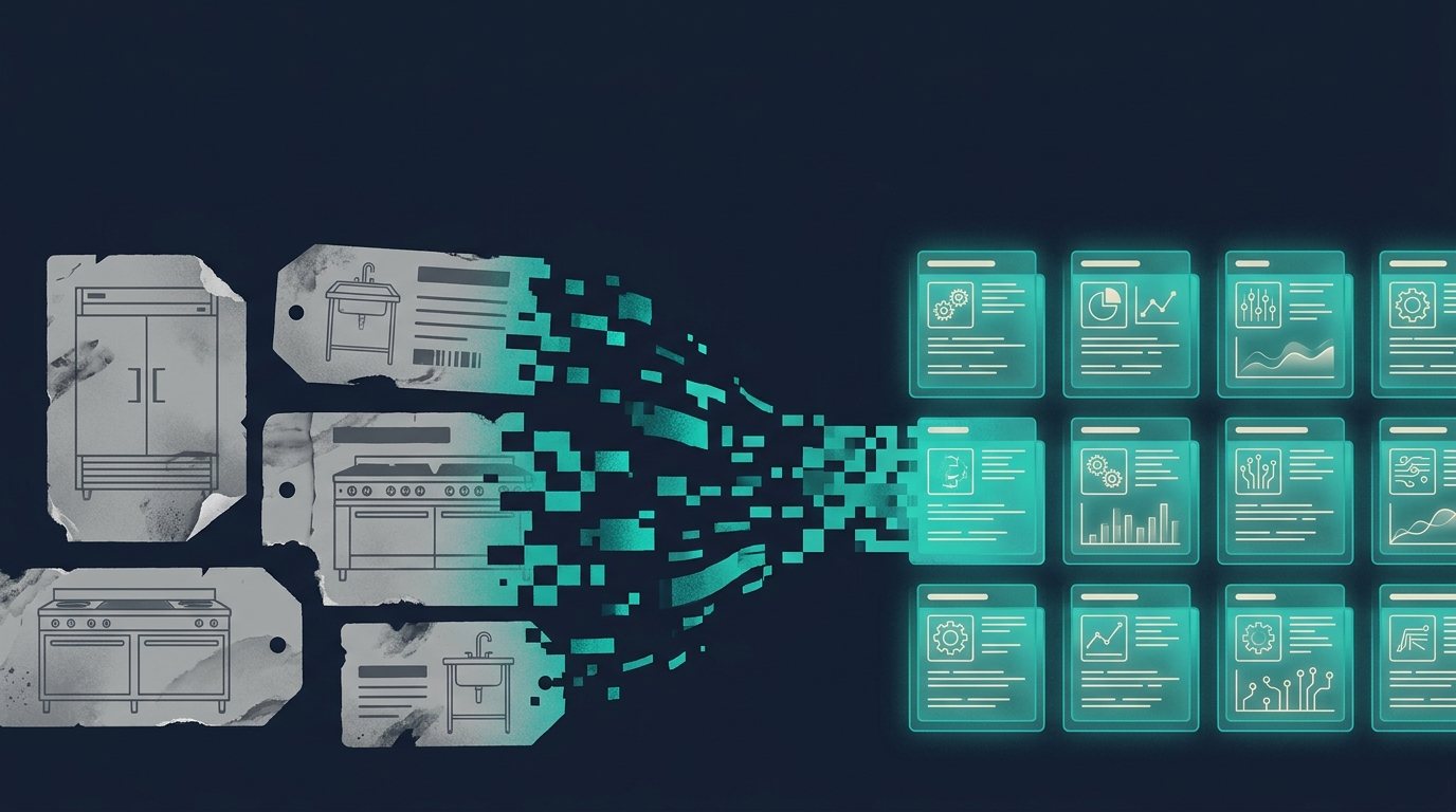 What messy product data actually costs Foodservice Equipment distributors