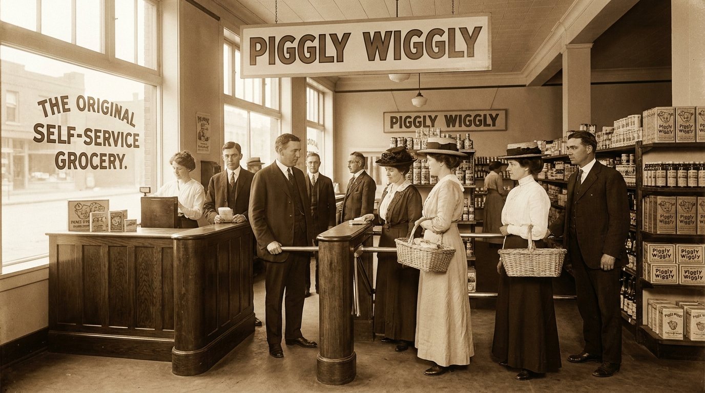 How Piggly Wiggly Invented the Supermarket, Then Lost It