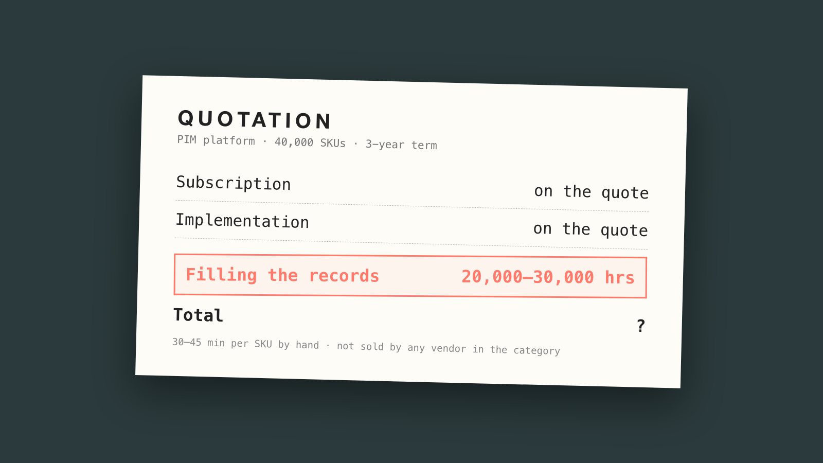 PIM total cost of ownership: the line every evaluation leaves out